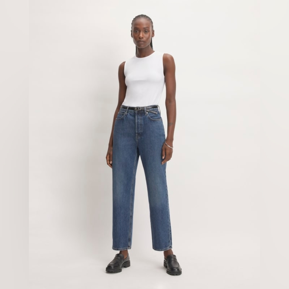 Everlane White Supima Tank Top Muscle cut - Picture 4 of 8